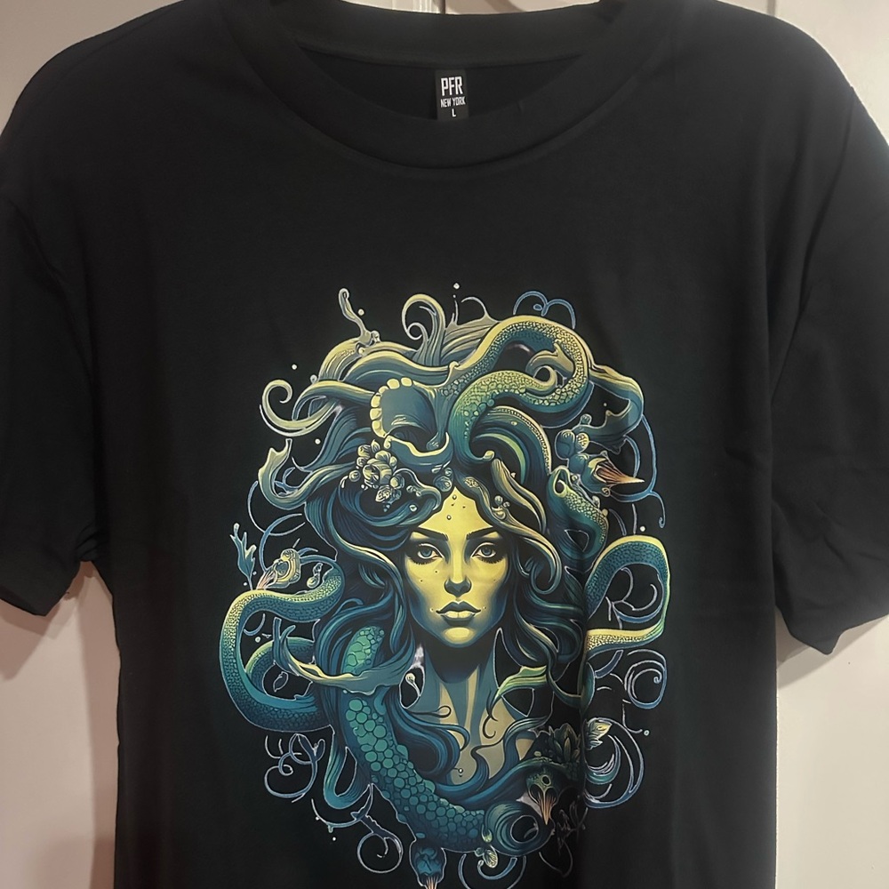 Black Graphic Women's Top
